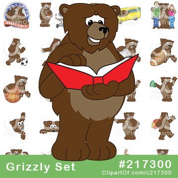 Grizzly Bear School Mascots [Complete Series] by Mascot Junction