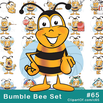 Bumble Bee Mascots - Royalty Free Clip Art Collection #65