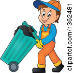Royalty-Free (RF) Garbage Man Clipart, Illustrations, Vector Graphics #1